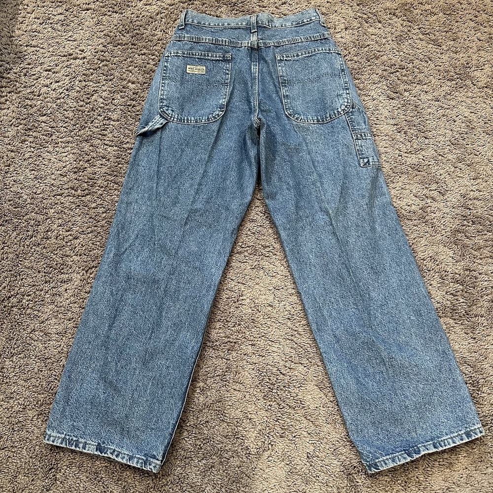 Wrangler Vintage Relaxed Fit Carpenter Jeans Women's Size 16 Reg Made In USA - Picture 10 of 12